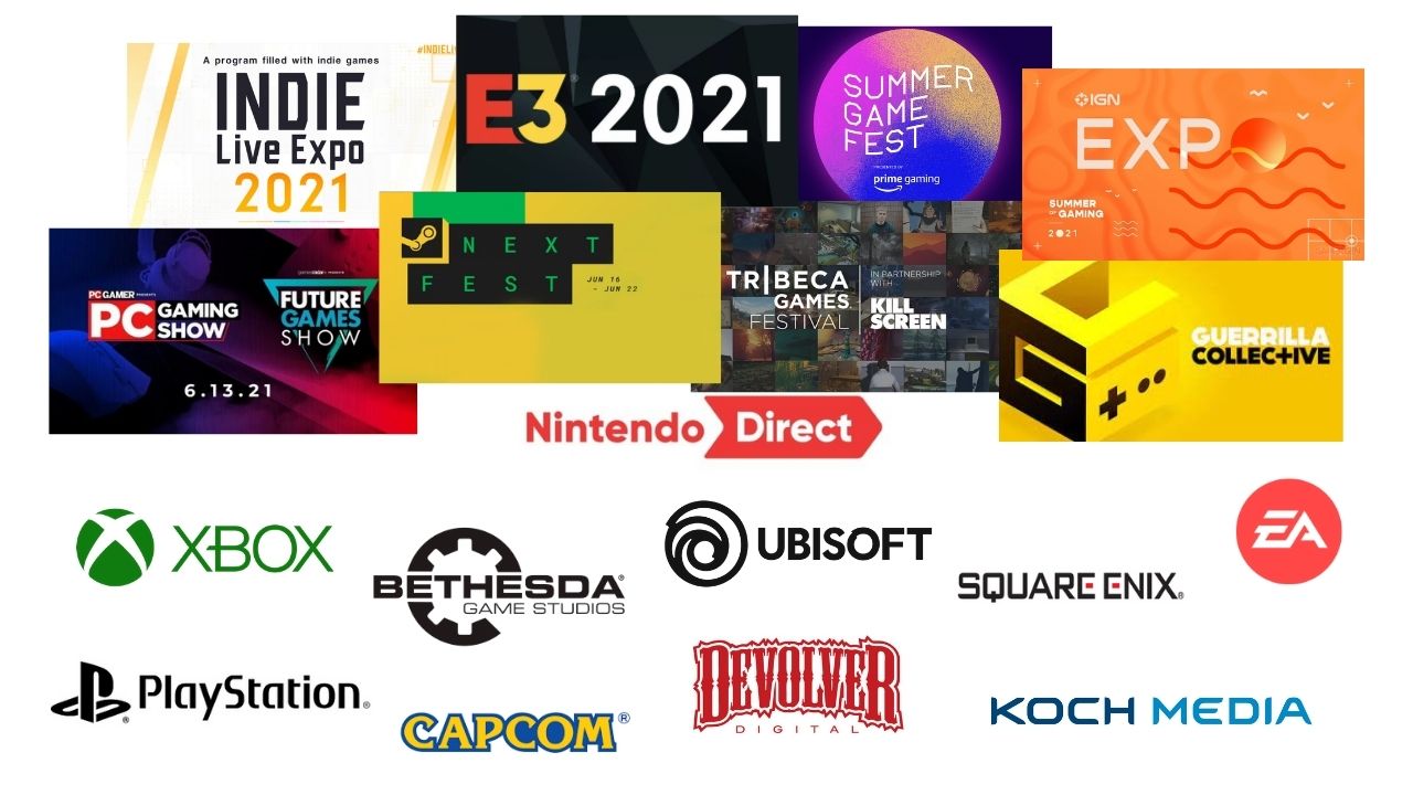 Planning E3 et autres événements gaming été 2021