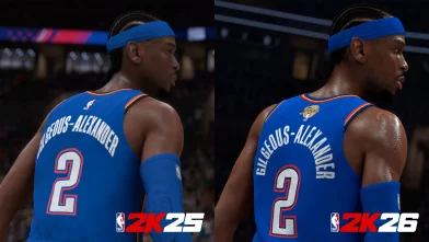 NBA 2K26 Presentation - SGA curved ultra-fine stitching side-by-side