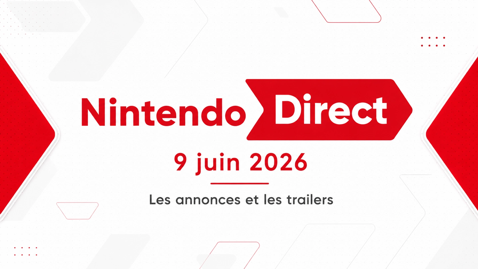 Nintendo direct du 9 juin 2026 - Annonces et trailers